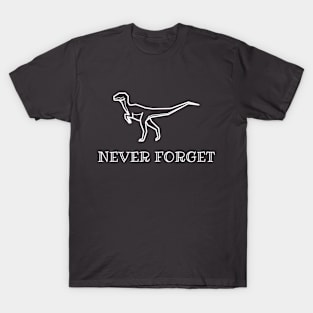 Never Forget Dinosaur Velociraptor T-Shirt